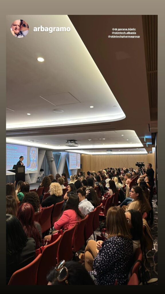 Dr Gorana Bijelic Albania November 2024 SkinTech Pharma Group International Trainer